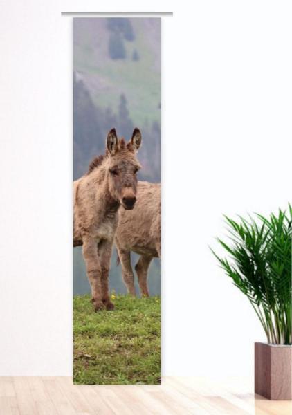 Flächenvorhang Beste Freunde,  Schiebevorhang, Schiebegardine, modern, 60 cm breit, 2,65 m hoch, 3 m hoch